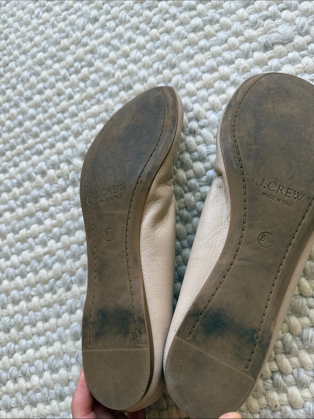 J. Crew Leather Ballet Flats in Neutral cream - Picture 5 of 5